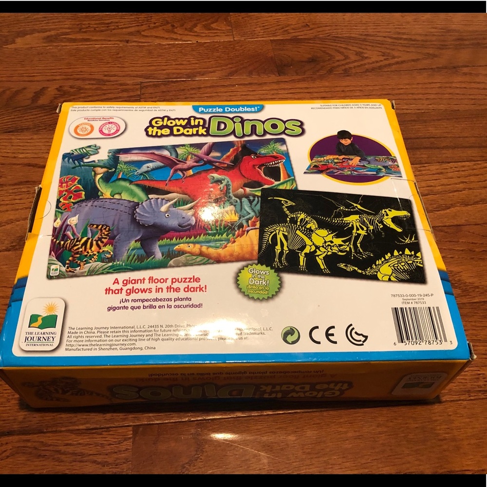 Glow in the dark floor puzzle - Picture 2 of 2